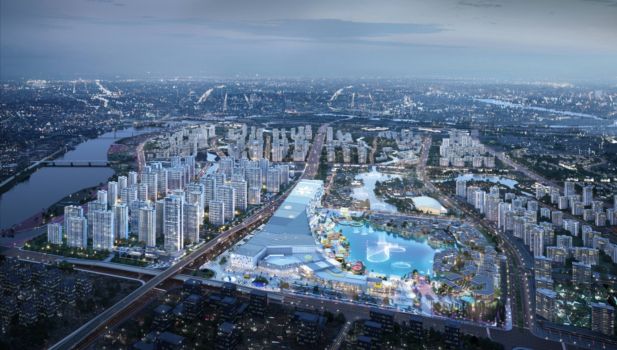 开年看一线|华中地区最大的室内滑雪场钢结构封顶(图2)