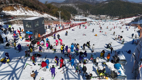 冰雪嘉年华四城联动活动在六安市金寨县莲花山滑雪场正式启动(图1)